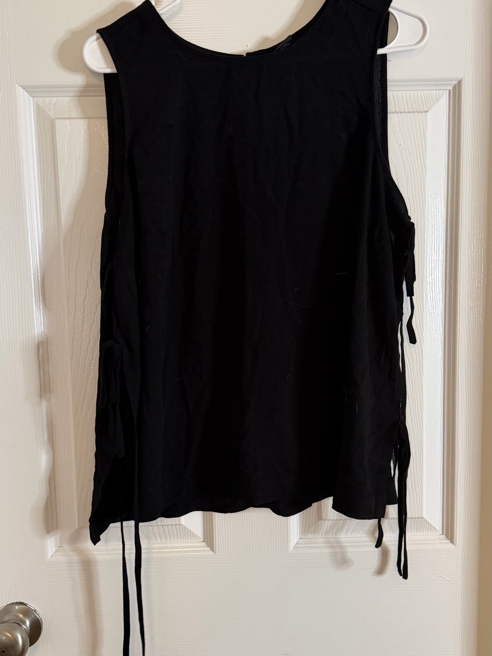 torrid Black Sleeveless Side-Tie Tank Top